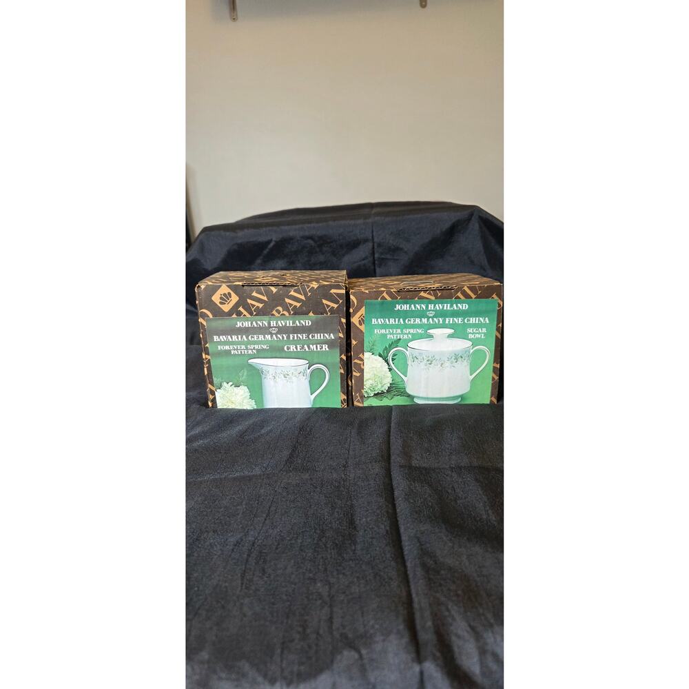 Johann Haviland Creamer & Sugar